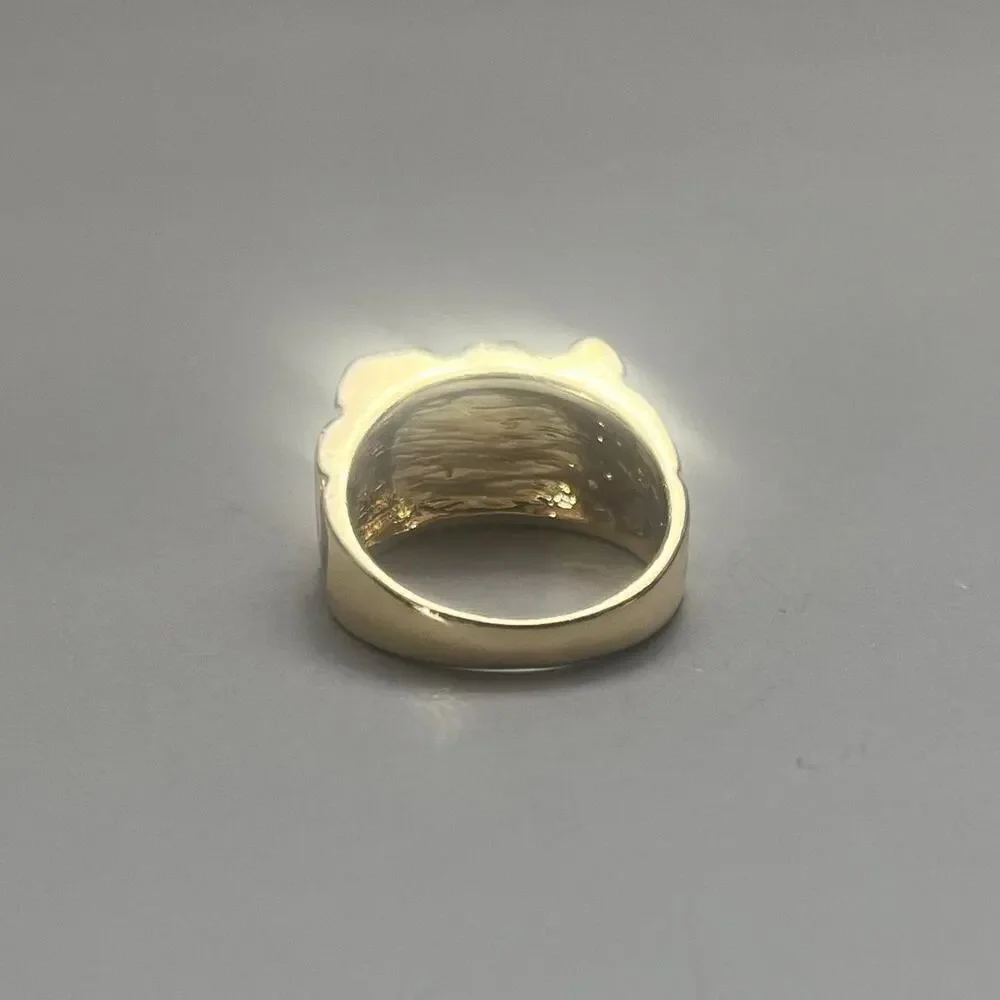 y2k 2000s vintage gold foil ring